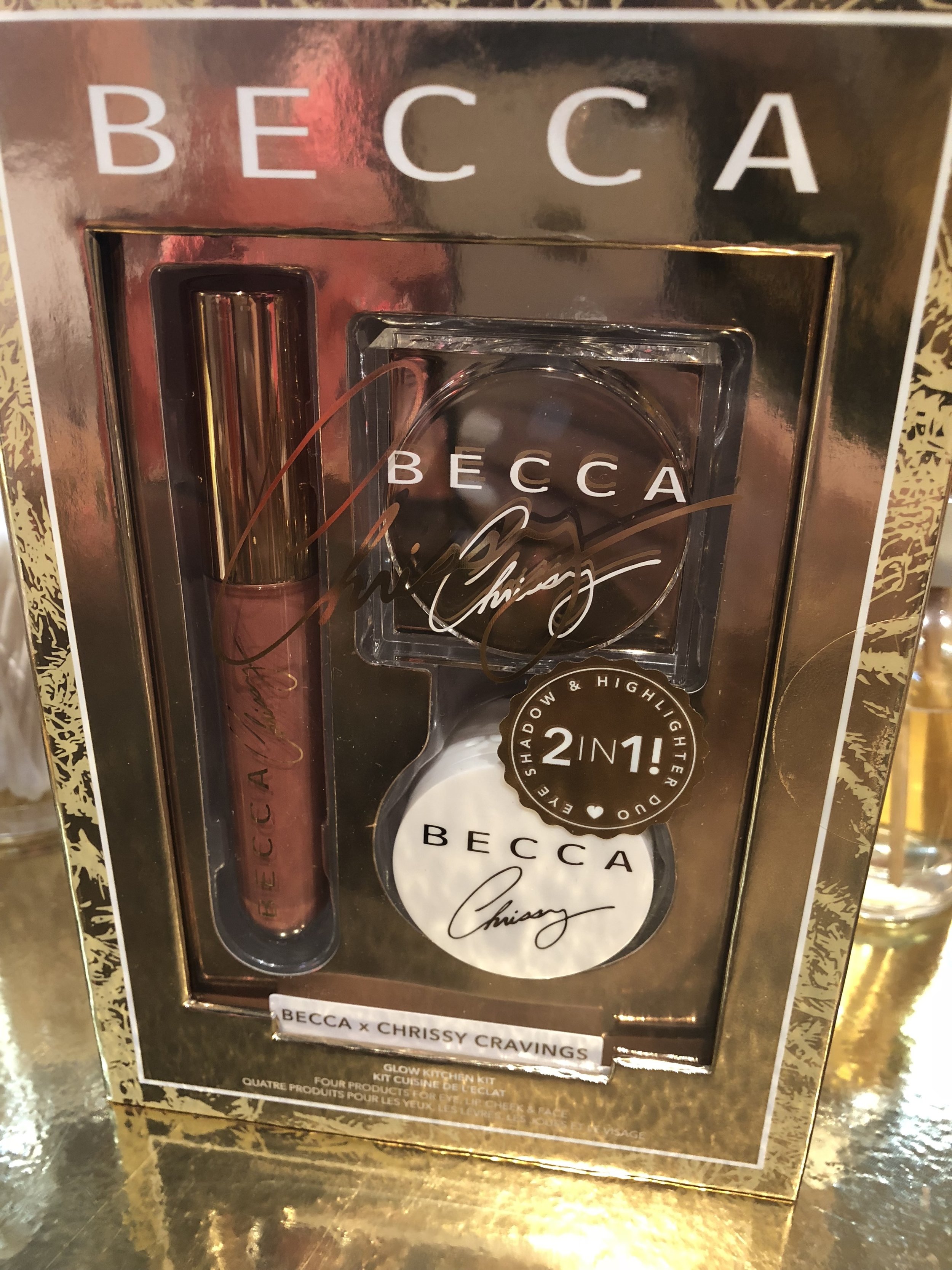  - Becca x Chrissy Teigen’s scented holiday glow kit