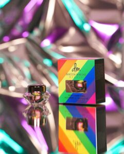 The promotional photo for the Danessa Myricks Infinite Chrome Flakes in Pride for their Pride Collection