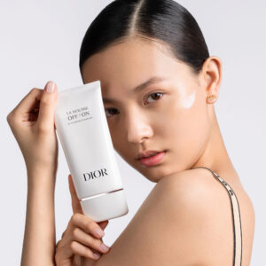 A promotional image of La Mousse OFF/ON Foaming Face Cleanser