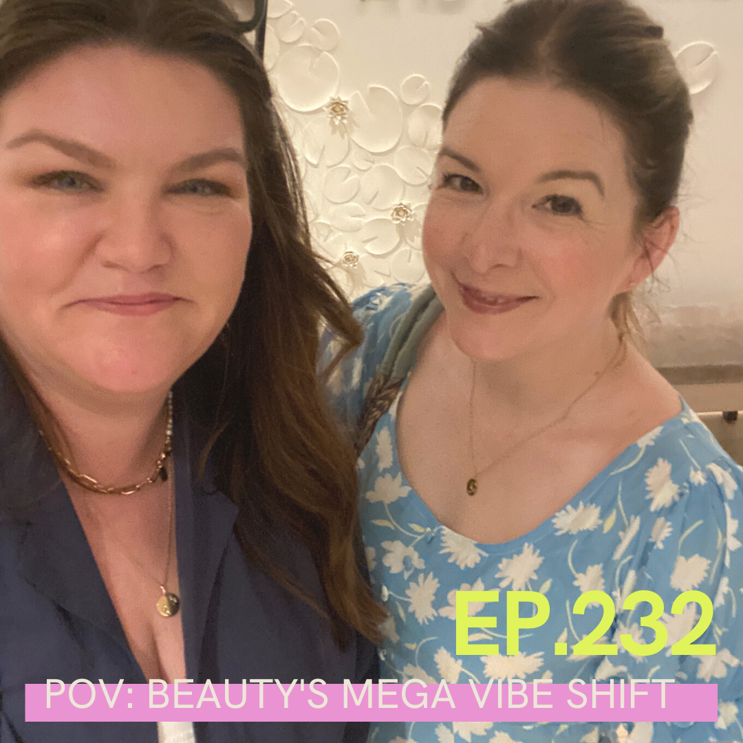 A photo of Jill Dunn and Carlene Higgins with POV: Beauty's Mega Vibe Shift Ep 232 written over it