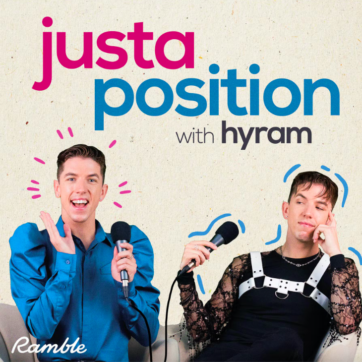 The avatar photo of Hyram's new podcast, justa position with Hyram