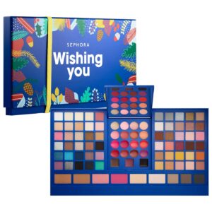 A promotional photo of the sephora collection Wishing you, a blockbuster multi makeup palette