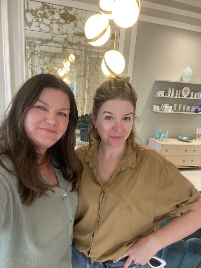 Jill Dunn and Carlene Higgins at The Kate Somerville Skin Health Clinic in Melrose Place