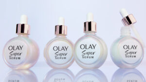 A promotional image of the Olay Super Serum